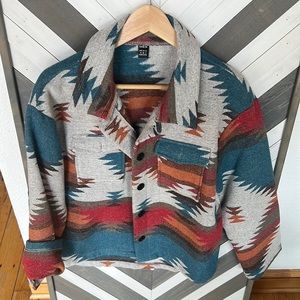 NWOT‼️ Geo print multicolored shacket! Western vibes.
